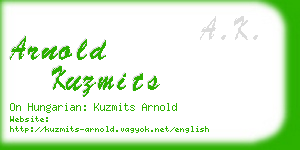 arnold kuzmits business card